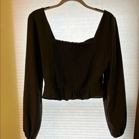 Altar'd State Olive Green Sweetheart Blouse - Picture 4 of 5